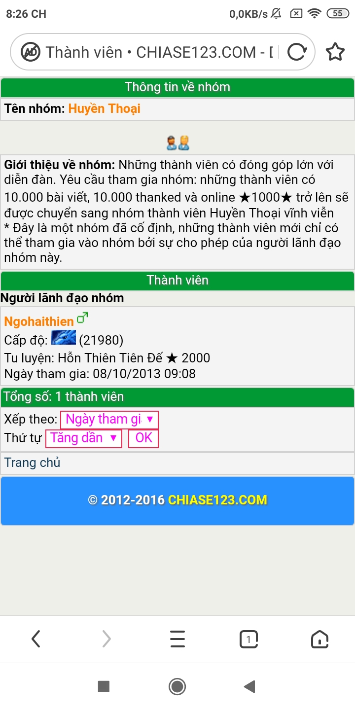 Phòng Chat CHIASE123.COM